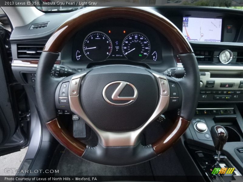 Nebula Gray Pearl / Light Gray 2013 Lexus ES 350