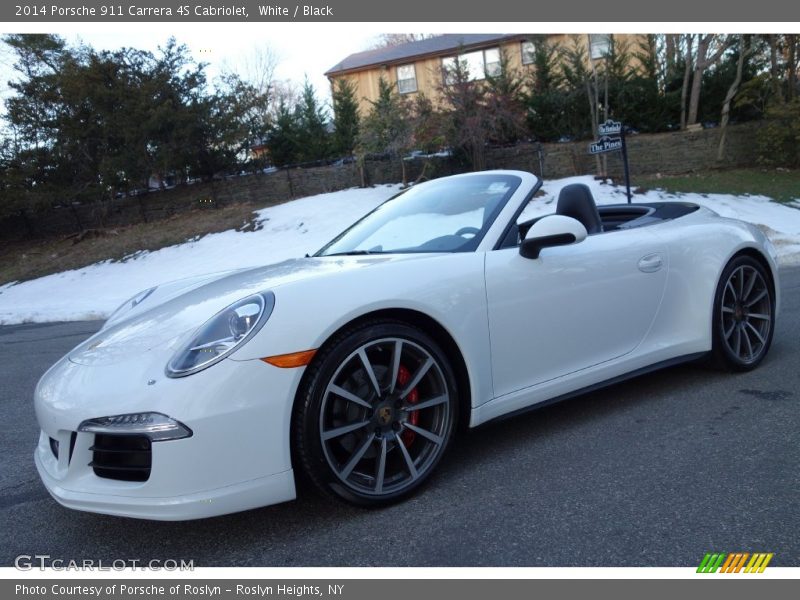 White / Black 2014 Porsche 911 Carrera 4S Cabriolet