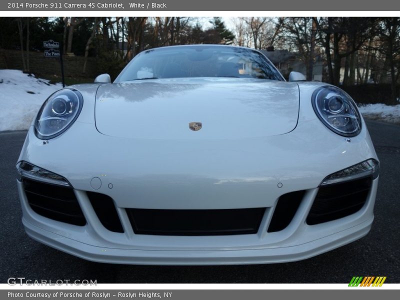 White / Black 2014 Porsche 911 Carrera 4S Cabriolet