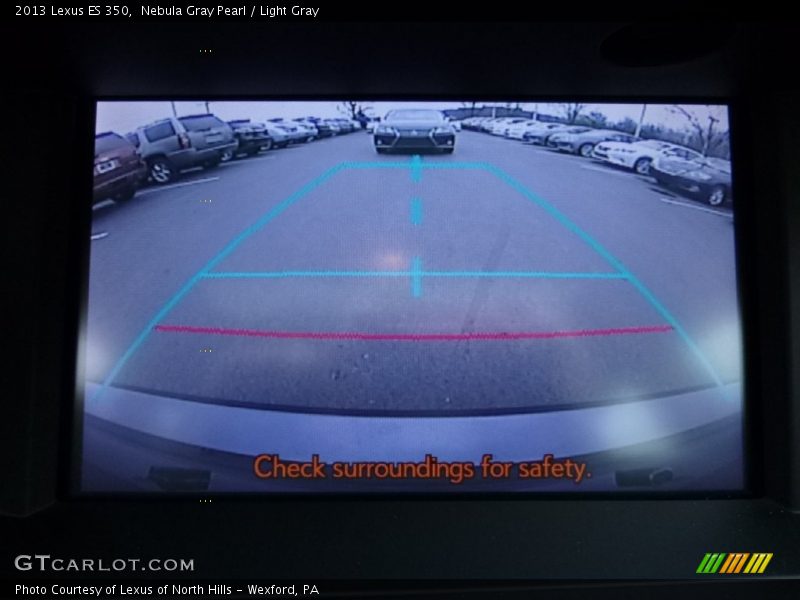 Nebula Gray Pearl / Light Gray 2013 Lexus ES 350