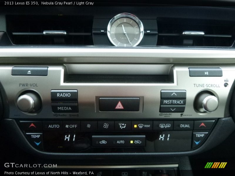 Nebula Gray Pearl / Light Gray 2013 Lexus ES 350