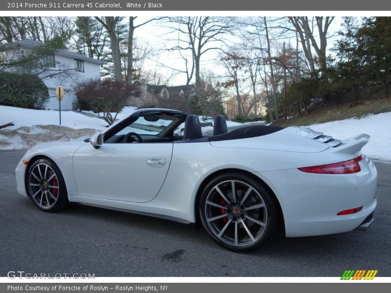 White / Black 2014 Porsche 911 Carrera 4S Cabriolet