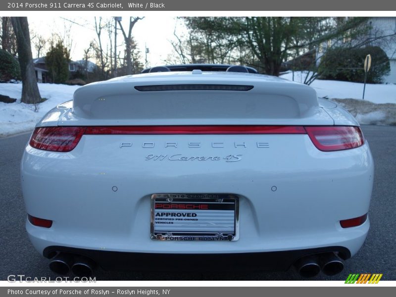 White / Black 2014 Porsche 911 Carrera 4S Cabriolet