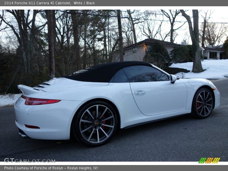 White / Black 2014 Porsche 911 Carrera 4S Cabriolet