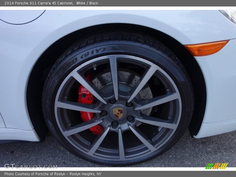 White / Black 2014 Porsche 911 Carrera 4S Cabriolet