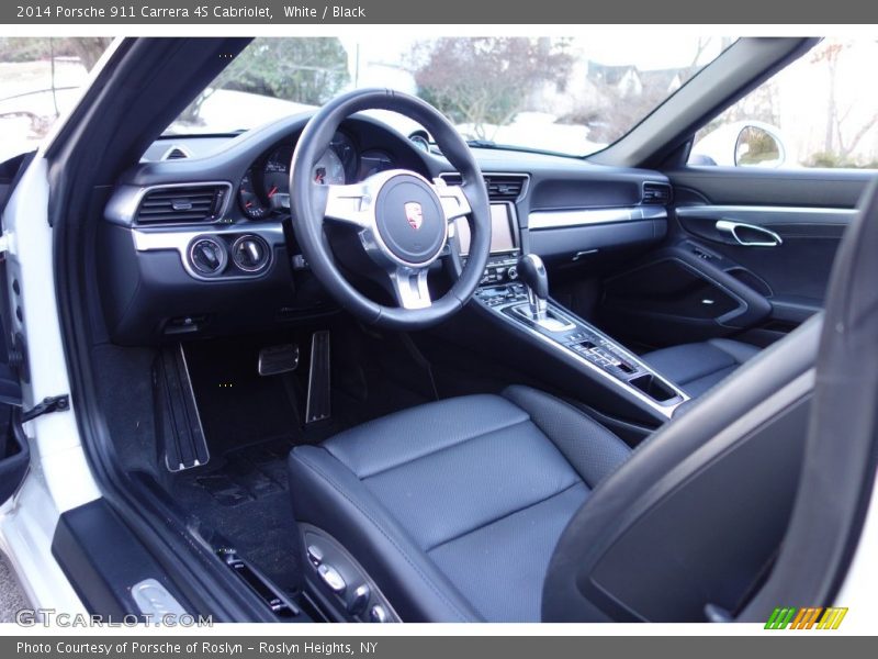 White / Black 2014 Porsche 911 Carrera 4S Cabriolet