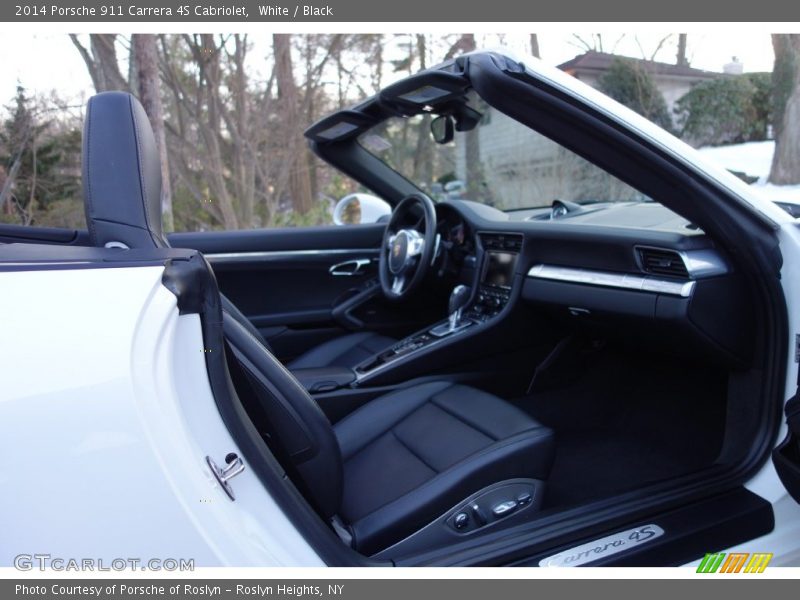 White / Black 2014 Porsche 911 Carrera 4S Cabriolet