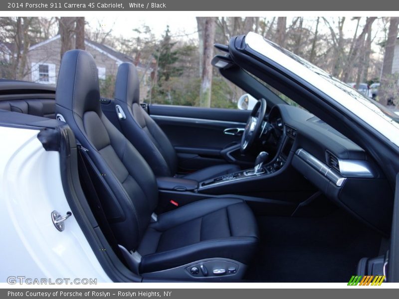 White / Black 2014 Porsche 911 Carrera 4S Cabriolet