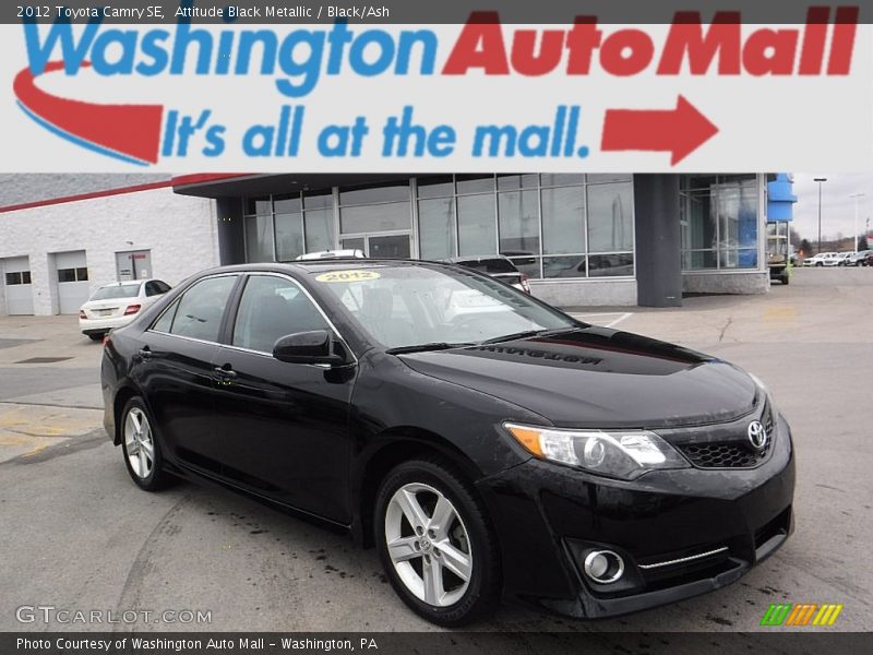 Attitude Black Metallic / Black/Ash 2012 Toyota Camry SE
