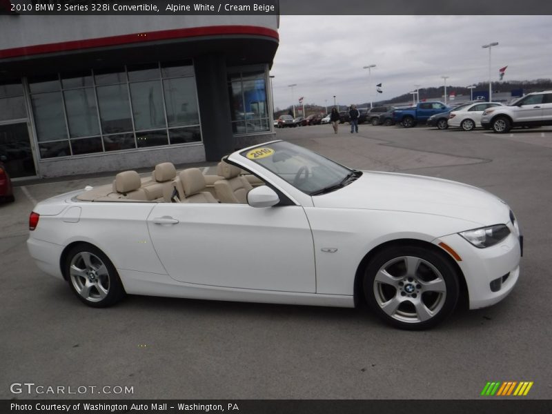 Alpine White / Cream Beige 2010 BMW 3 Series 328i Convertible
