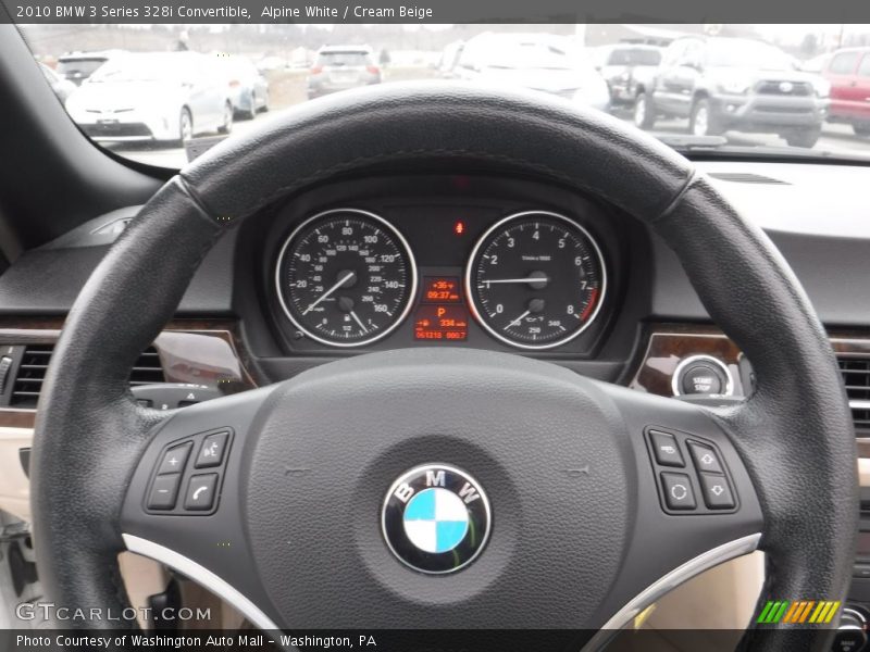 Alpine White / Cream Beige 2010 BMW 3 Series 328i Convertible