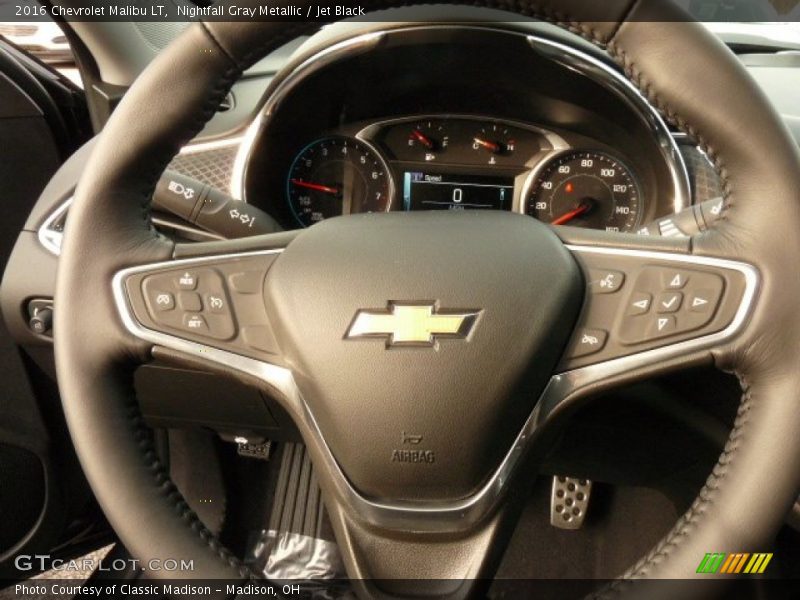 Nightfall Gray Metallic / Jet Black 2016 Chevrolet Malibu LT