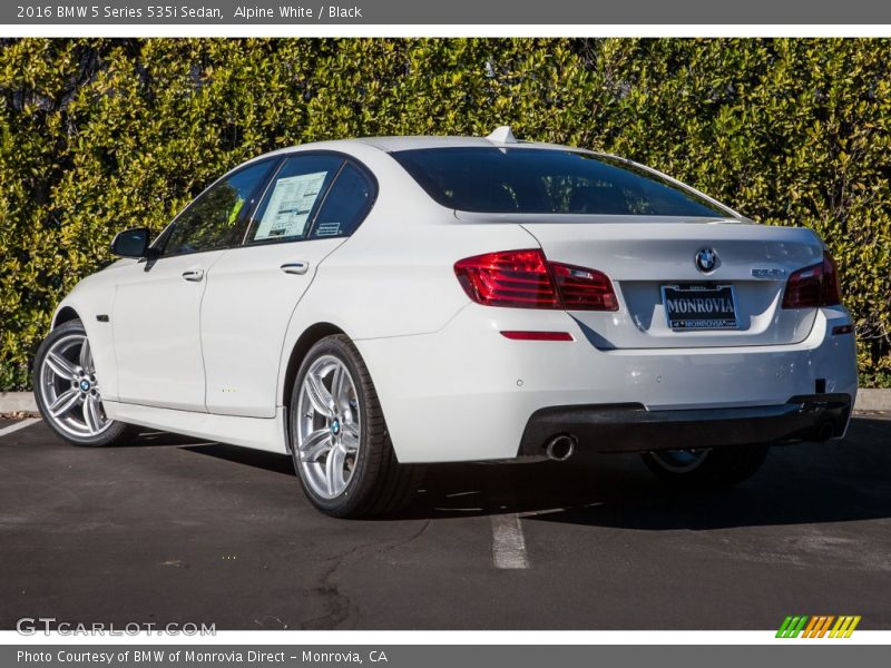 Alpine White / Black 2016 BMW 5 Series 535i Sedan