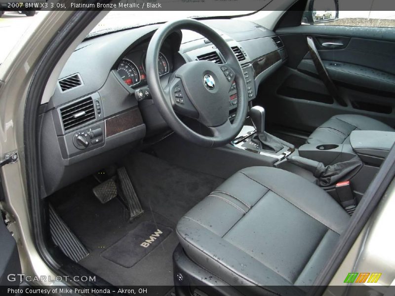Platinum Bronze Metallic / Black 2007 BMW X3 3.0si