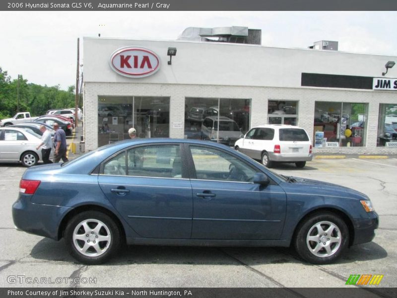 Aquamarine Pearl / Gray 2006 Hyundai Sonata GLS V6