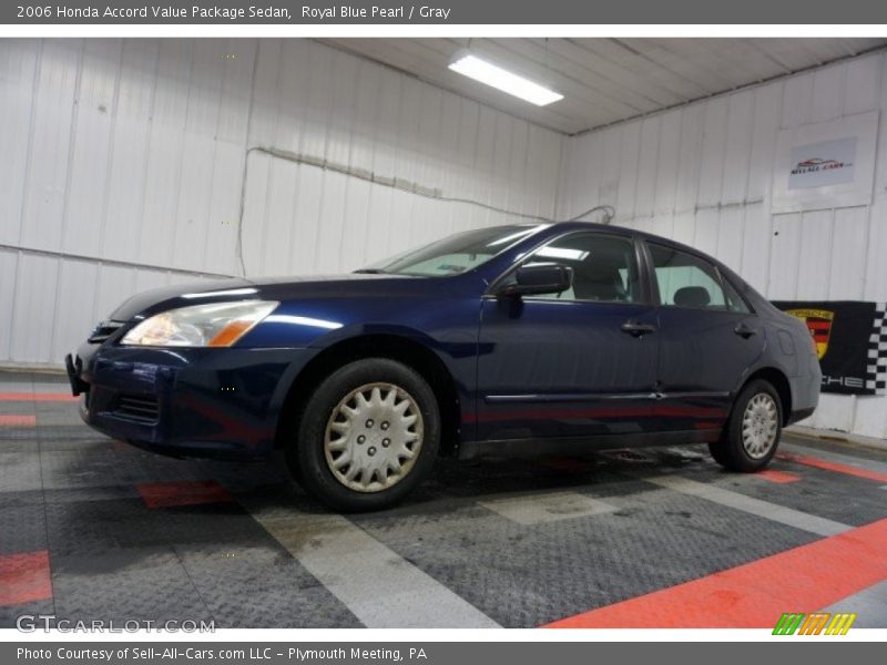 Royal Blue Pearl / Gray 2006 Honda Accord Value Package Sedan