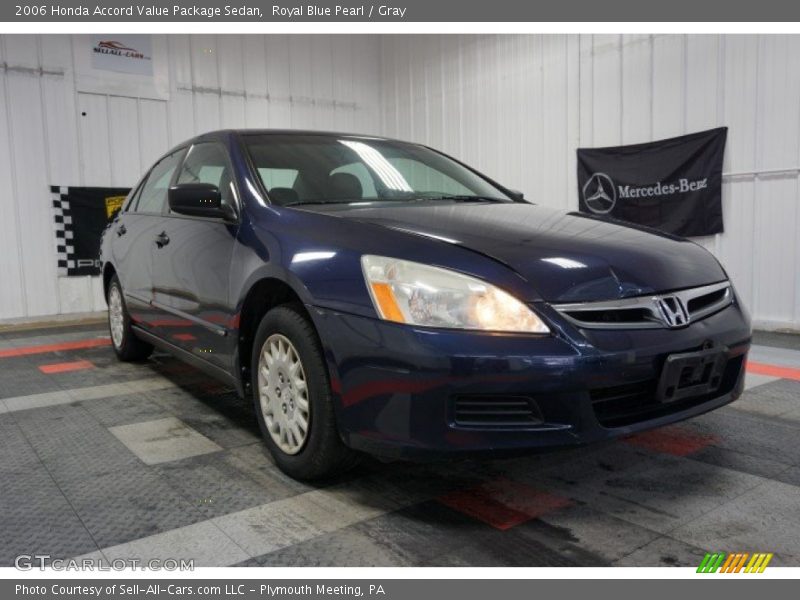 Royal Blue Pearl / Gray 2006 Honda Accord Value Package Sedan