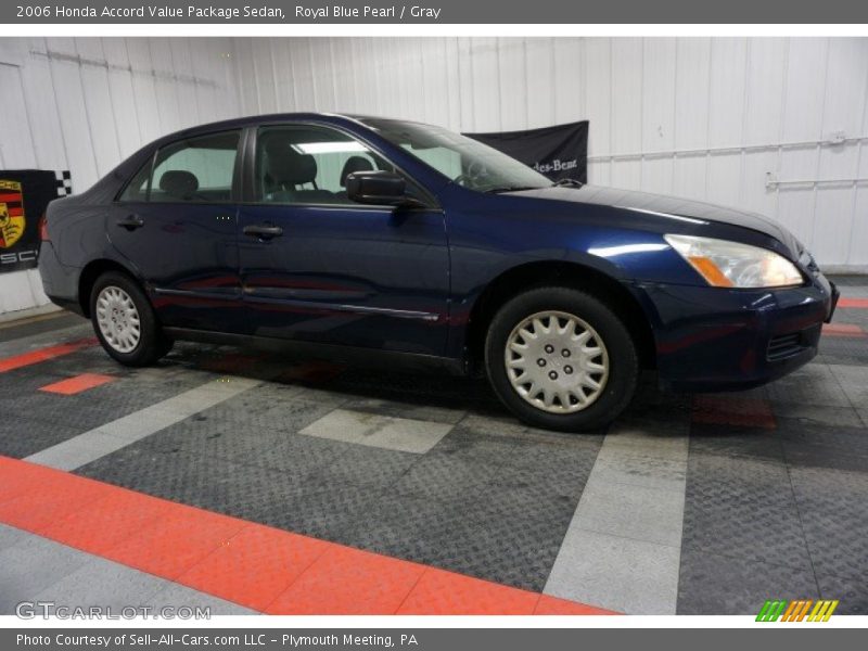 Royal Blue Pearl / Gray 2006 Honda Accord Value Package Sedan