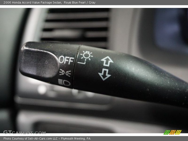 Royal Blue Pearl / Gray 2006 Honda Accord Value Package Sedan