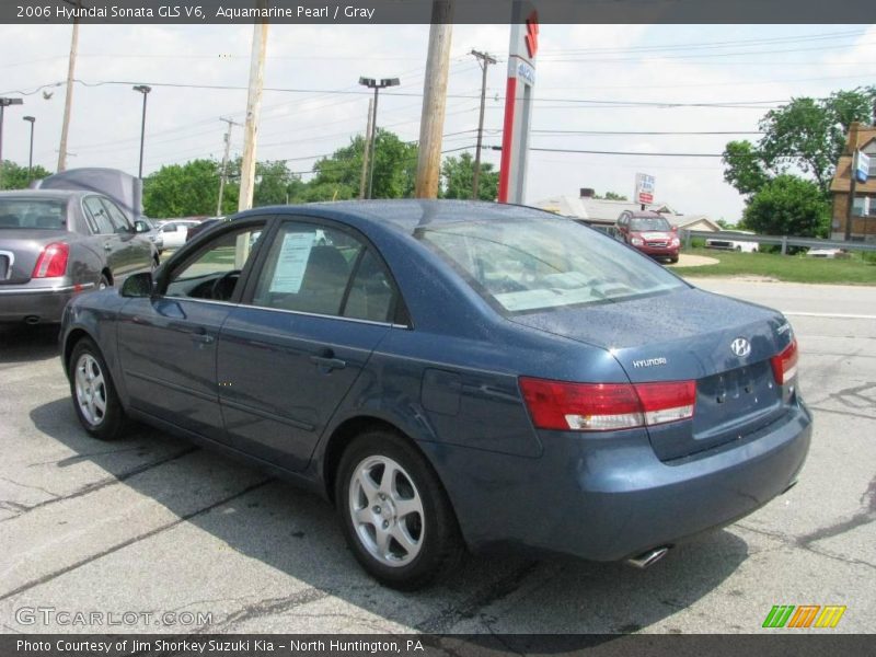 Aquamarine Pearl / Gray 2006 Hyundai Sonata GLS V6