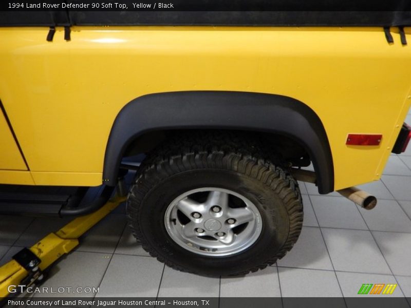 Yellow / Black 1994 Land Rover Defender 90 Soft Top