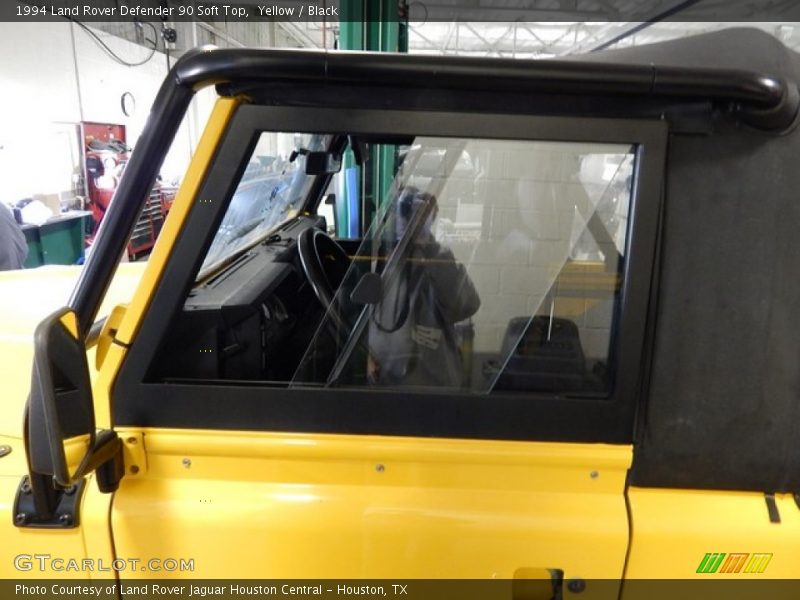 Yellow / Black 1994 Land Rover Defender 90 Soft Top