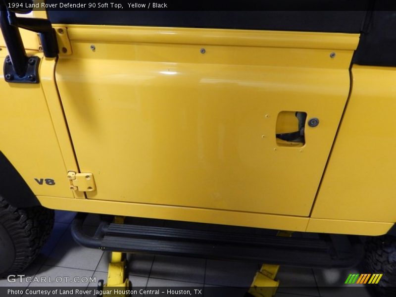Yellow / Black 1994 Land Rover Defender 90 Soft Top