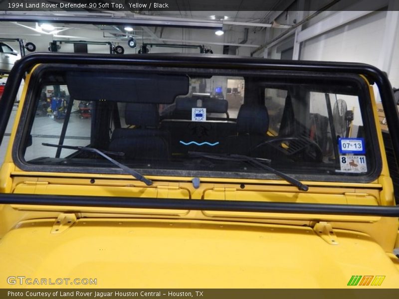Yellow / Black 1994 Land Rover Defender 90 Soft Top