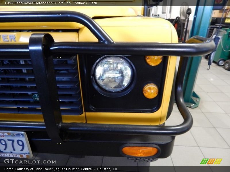 Yellow / Black 1994 Land Rover Defender 90 Soft Top