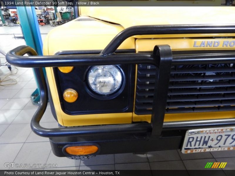 Yellow / Black 1994 Land Rover Defender 90 Soft Top
