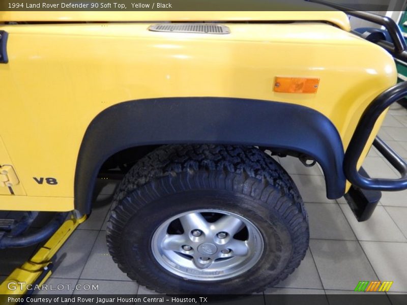 Yellow / Black 1994 Land Rover Defender 90 Soft Top