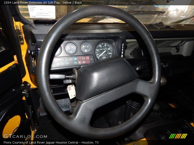Yellow / Black 1994 Land Rover Defender 90 Soft Top