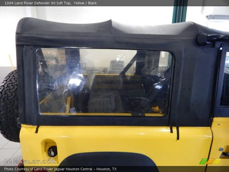 Yellow / Black 1994 Land Rover Defender 90 Soft Top
