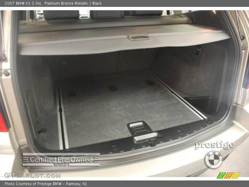 Platinum Bronze Metallic / Black 2007 BMW X3 3.0si