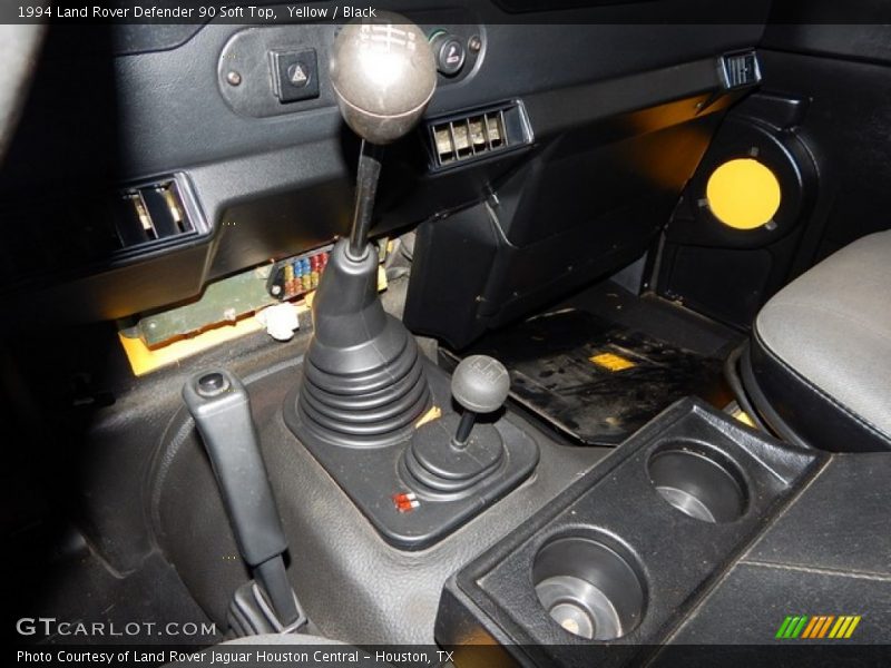 Yellow / Black 1994 Land Rover Defender 90 Soft Top