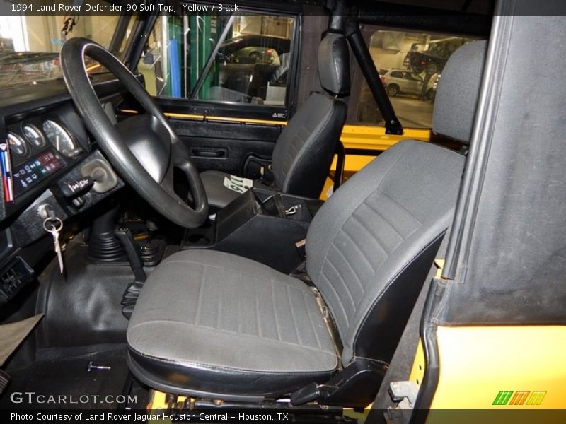 Yellow / Black 1994 Land Rover Defender 90 Soft Top