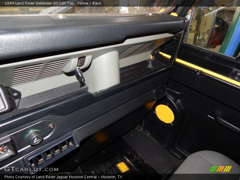 Yellow / Black 1994 Land Rover Defender 90 Soft Top