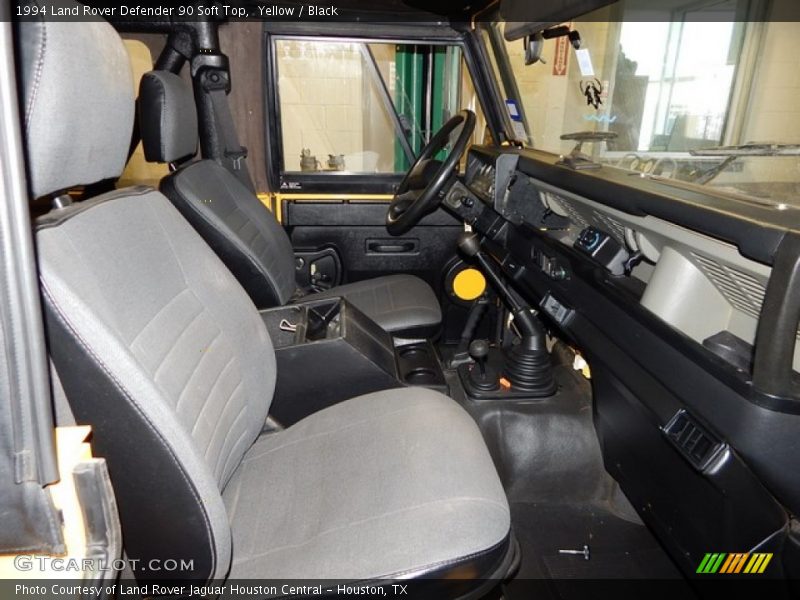 Yellow / Black 1994 Land Rover Defender 90 Soft Top