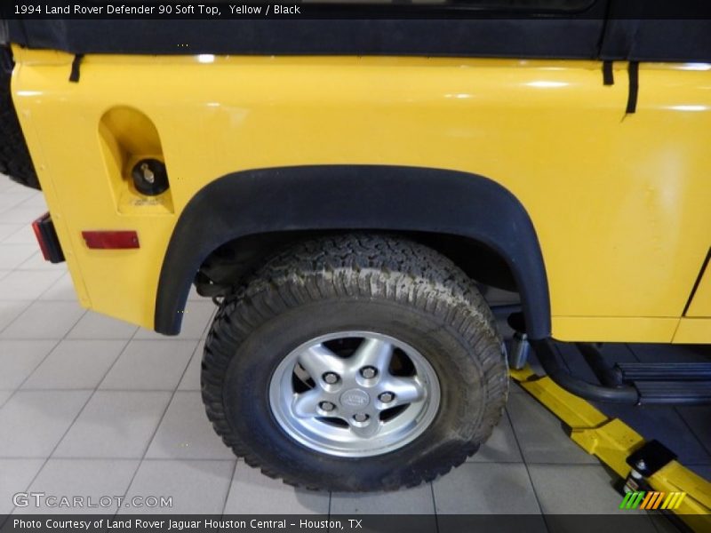 Yellow / Black 1994 Land Rover Defender 90 Soft Top