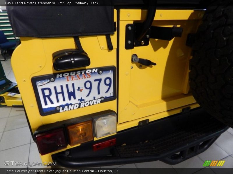 Yellow / Black 1994 Land Rover Defender 90 Soft Top