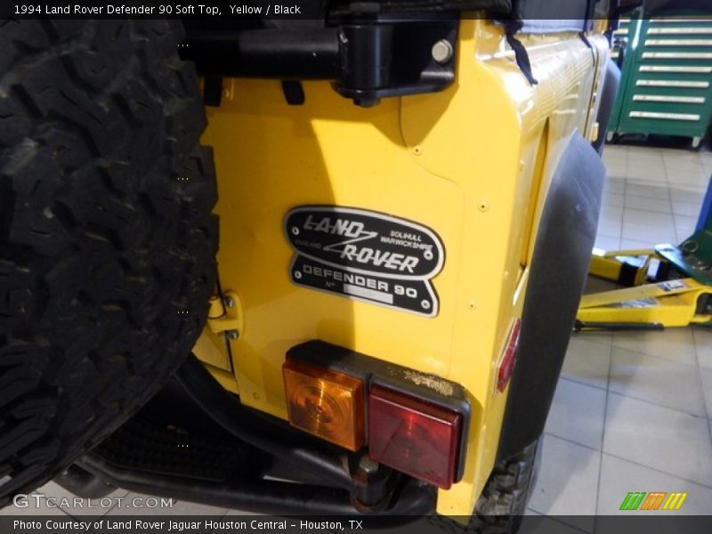 Yellow / Black 1994 Land Rover Defender 90 Soft Top