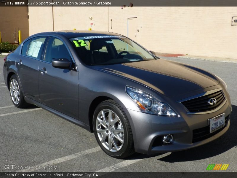 Graphite Shadow / Graphite 2012 Infiniti G 37 S Sport Sedan