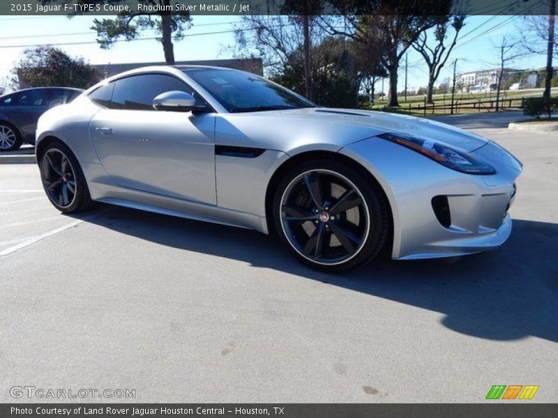 Rhodium Silver Metallic / Jet 2015 Jaguar F-TYPE S Coupe