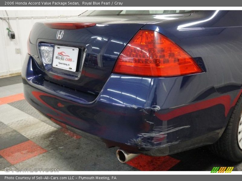 Royal Blue Pearl / Gray 2006 Honda Accord Value Package Sedan