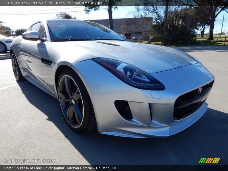 Rhodium Silver Metallic / Jet 2015 Jaguar F-TYPE S Coupe