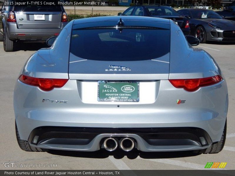 Rhodium Silver Metallic / Jet 2015 Jaguar F-TYPE S Coupe