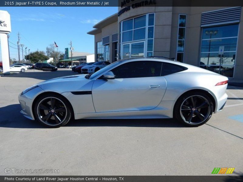 Rhodium Silver Metallic / Jet 2015 Jaguar F-TYPE S Coupe