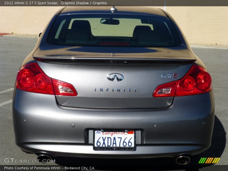 Graphite Shadow / Graphite 2012 Infiniti G 37 S Sport Sedan
