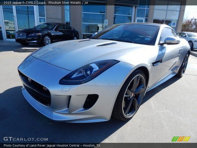 Rhodium Silver Metallic / Jet 2015 Jaguar F-TYPE S Coupe