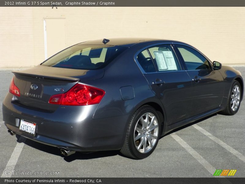 Graphite Shadow / Graphite 2012 Infiniti G 37 S Sport Sedan